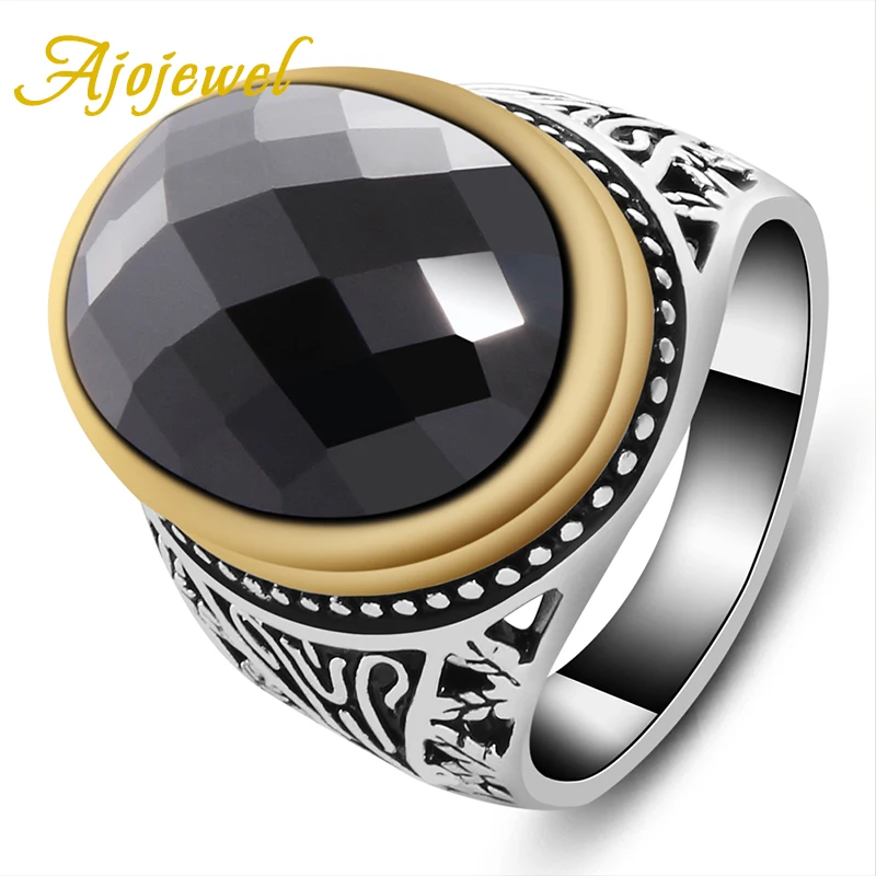 Ajojewel Новый Для мужчин кольцо Винтаж окисленный Мужской Перстень кольца с