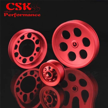 

LIGHT-WEIGHT CRANK PULLEY Fits For Toyota v6 3.0 / JZA80 PULLEY RED