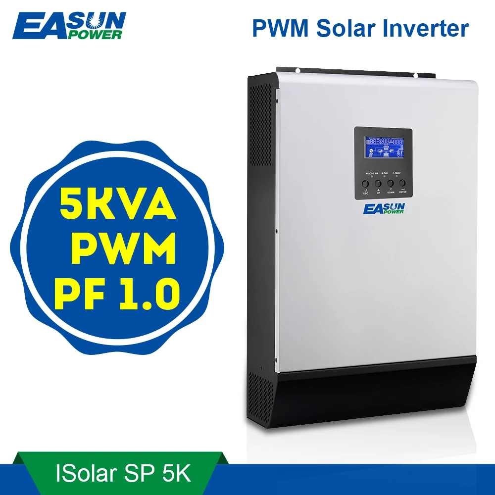EASUN POWER Solar Inverter 5000W PWM Inverter 48V 220V Pure Sine Wave