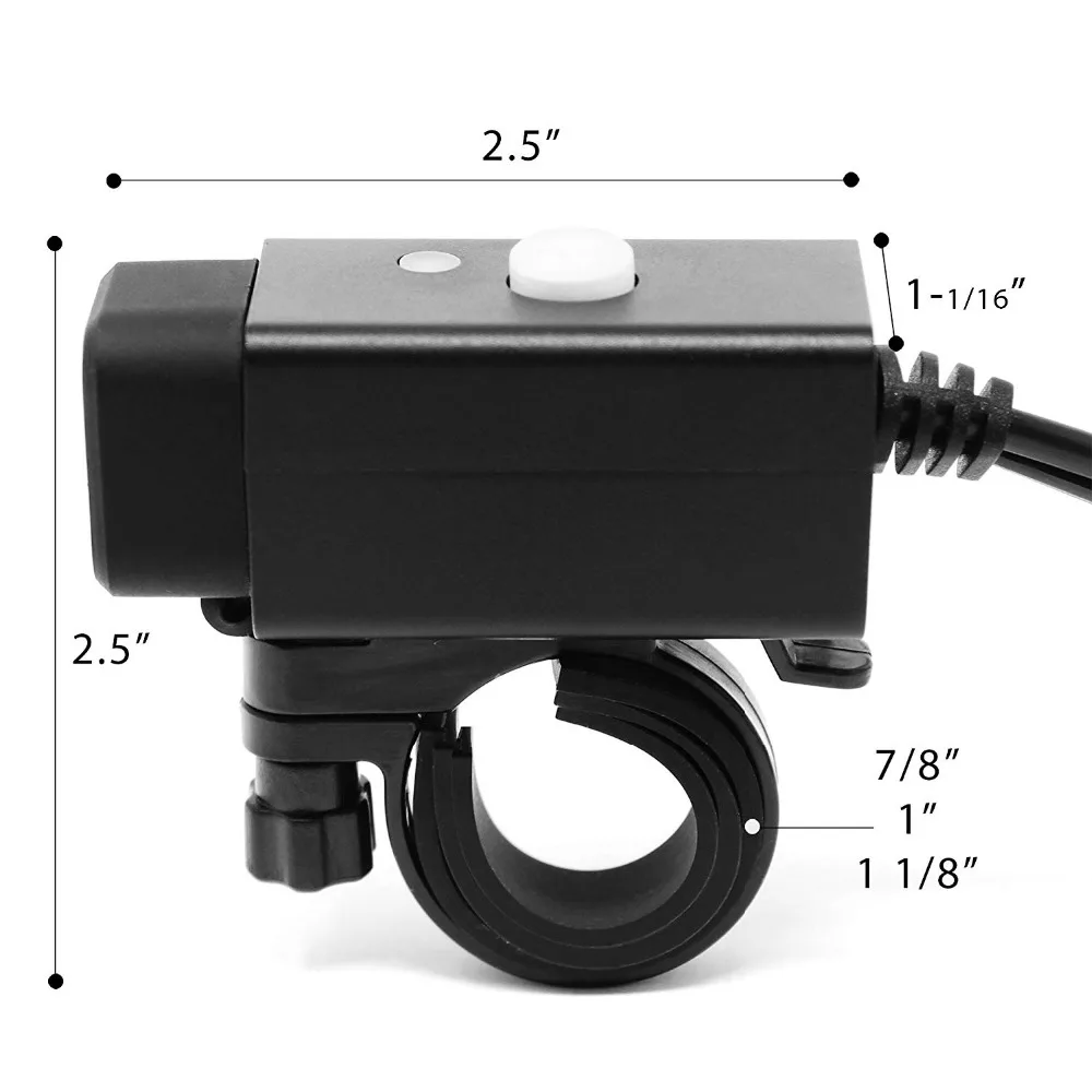 Руль мотоцикла крепление IP54 Водонепроницаемый 8 V-28 V 2.1A SAE двойной USB Зарядное устройство адаптер для смартфонов, для навигаторов GoPro