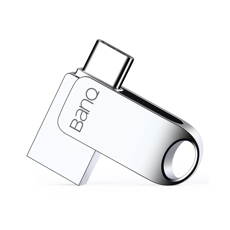 BanQ C61 USB флеш-накопитель 32 Гб OTG металлический USB 3,0 флеш-накопитель ключ 64 Гб Тип C высокоскоростной мини-флеш-накопитель карта памяти 16 Гб - Цвет: Серебристый