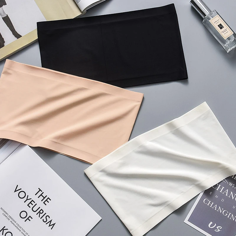 Summer Women Modal Bandeau Top Solid Breathable Strapless Bra Bandeau Soft Seamless Women Casual Tank Crop Tops Summer Women Modal Bandeau Top Solid Breathable Strapless Bra Bandeau Soft Seamless Women Casual Tank Crop Tops