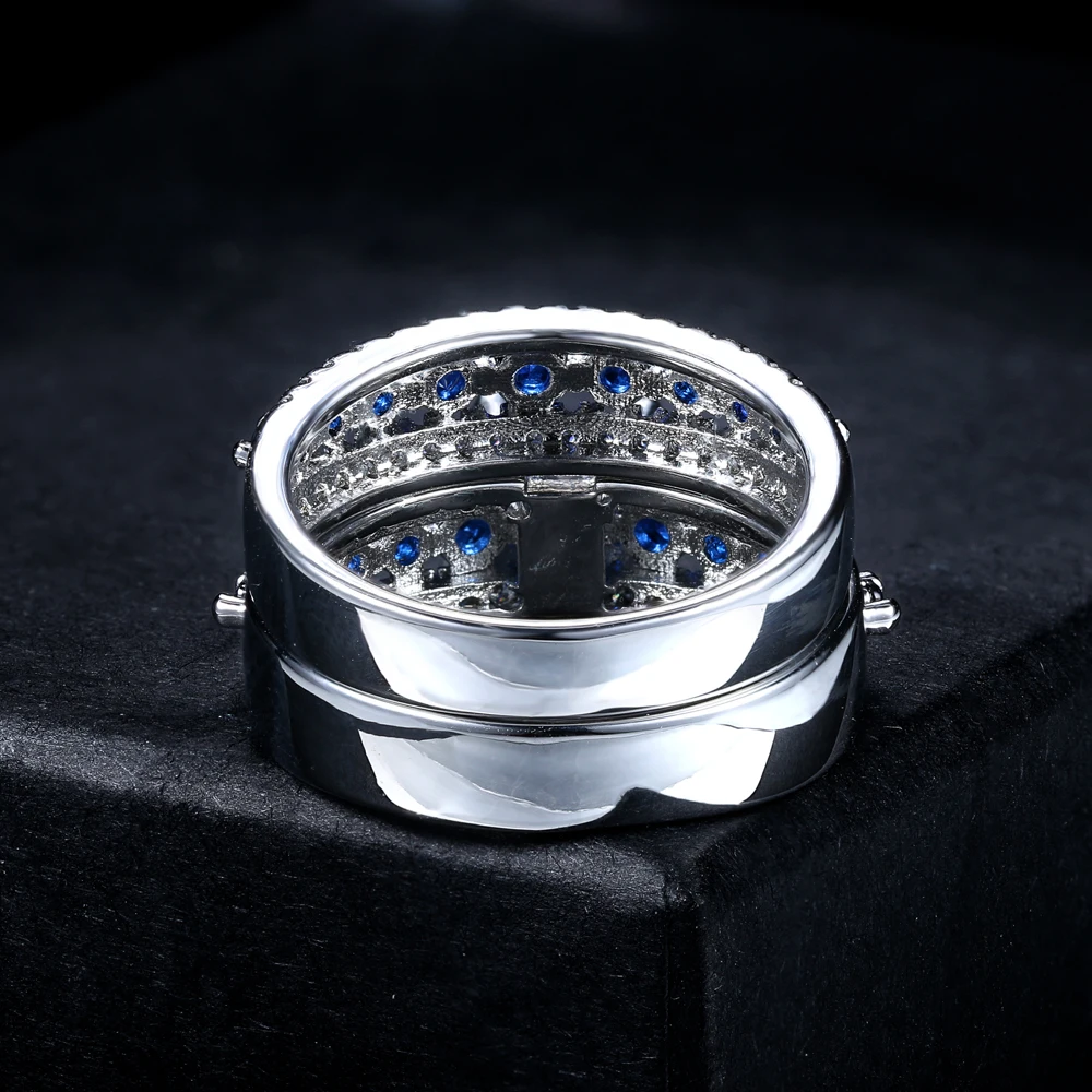 Double Fair Bridal Sets With Full CZ Stone Australian Crystal Square Claw Setting Women Rings 2018 New Jewelry DFYG023