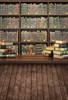 

Wooden Floor Photography Backdrop Books Wooden Bookshelves Children Backgrounds For Photo Studio