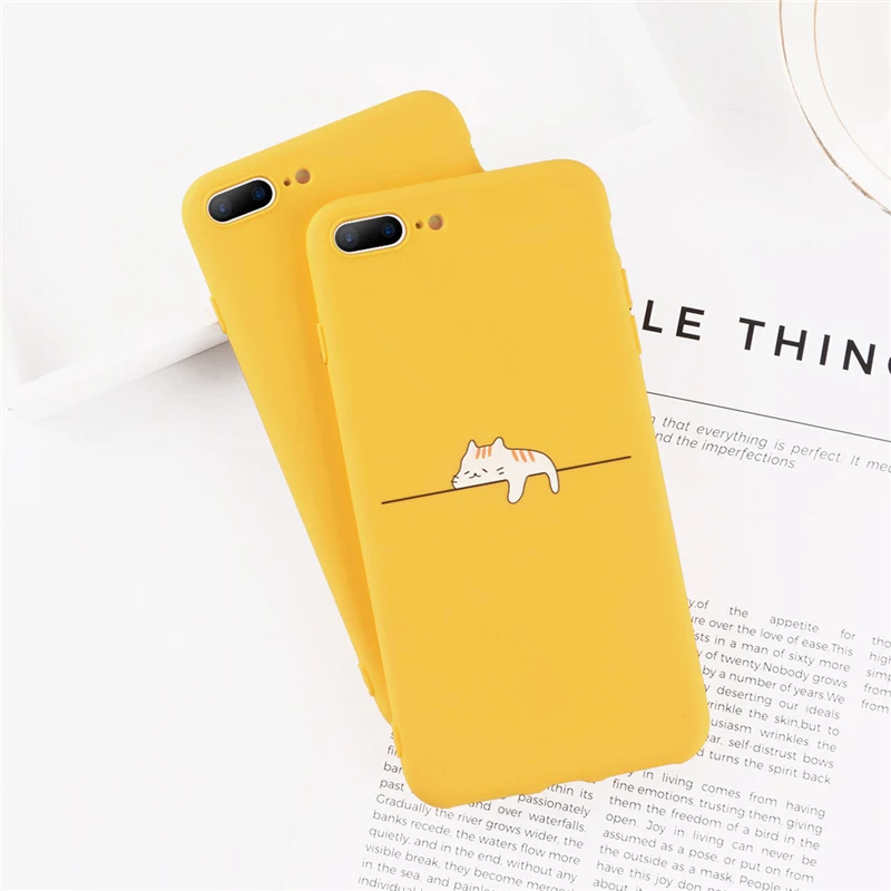 Lovebay Phone Case For iPhone 6 6s 7 8 Plus X 5 5s SE Fashion Cute Cartoon Animal Giraffe Cat Soft TPU For iPhone 8 Phone Case