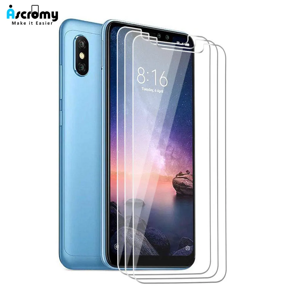 Ascromy 10 шт. 9H закаленное стекло Защитная пленка для экрана Xiaomi Redmi Note 6 Pro 7 5 4 X 4X 6A 4A Mi8