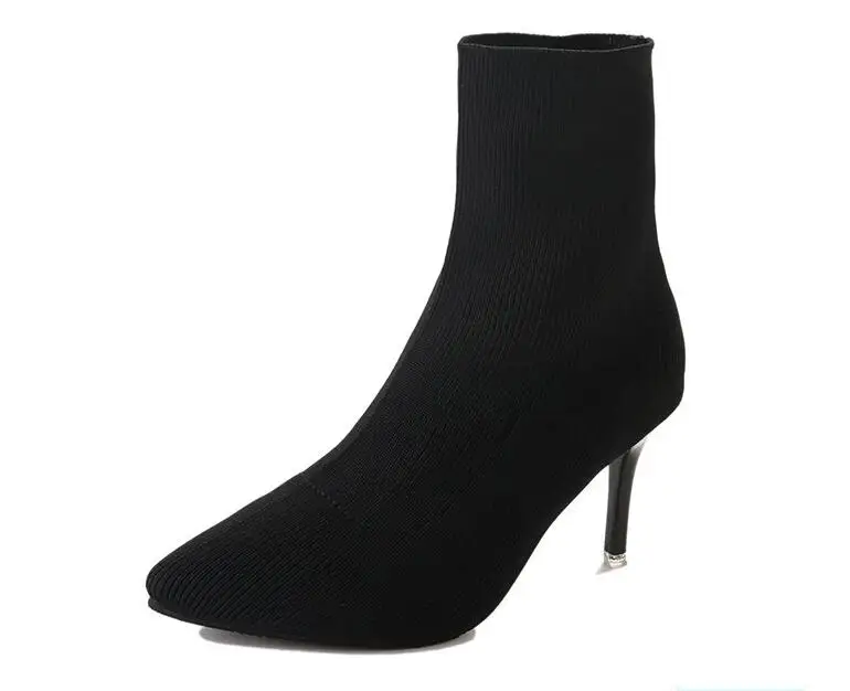 Новые женские туфли-лодочки на высоком каблуке; женские весенние вечерние туфли-лодочки на платформе с острым носком на очень высоком каблуке; женская обувь; mujer* 177 - Цвет: Black