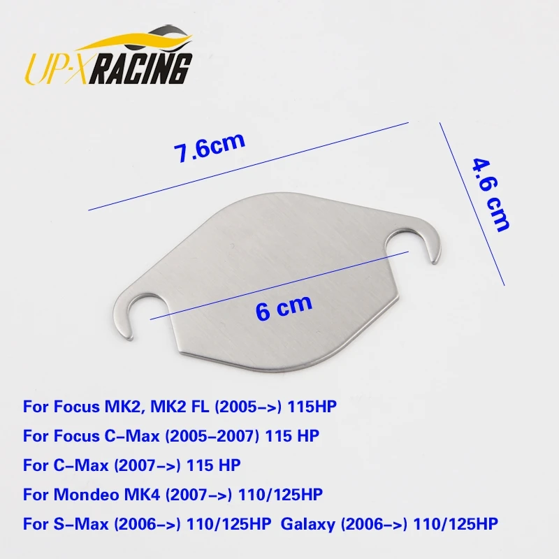 

5pcs EGR valve blanking plate for FORD 1.8 TDCi Duratorq engines egr stainless steel blind plate egrbop05