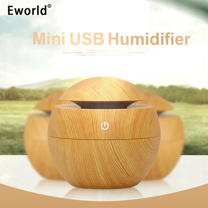 

Eworld Essential Oil Diffuser Mini Wooden Aromatherapy Humidifiers Aroma Air Purifier Ultrasonic Mist Maker For Office Bedroom