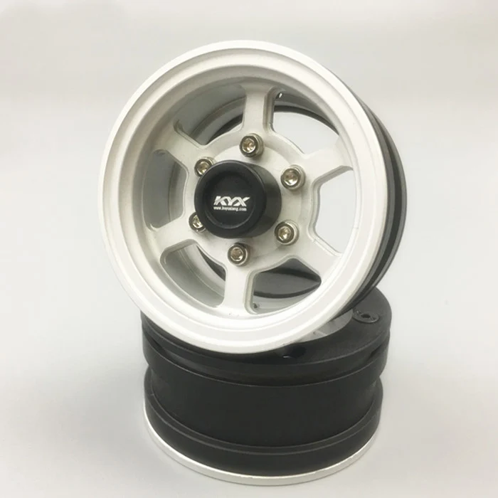 

1PCS Car Wheel Rim 1.55inch Diameter Wheel Hub Aluminum Alloy Wheel Tyre for 1:10 RC Rock Crawler Climbing Car Modified Parts