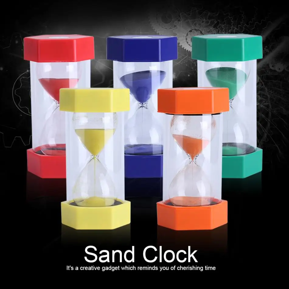 

3/ 10/ 20/ 30/ 60 Minutes Colorful Hourglass Timer Home Office Decor Clock Gift for Cooking Playing Games etc Sand Glass Clock