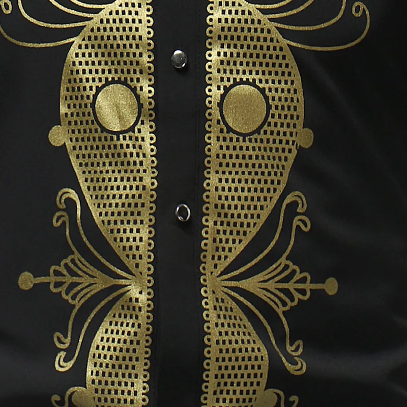 Autumn Men Dashiki Dress Shirt Summer Stand Collar African Shirts Male Fashion Design High Quality Long Sleeve Clothing (12)
