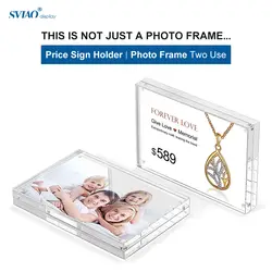 150*100 мм акриловый стол или настольная рамка изображение доска для фотографий кадр рекламы бумага магнитная стенд использовать