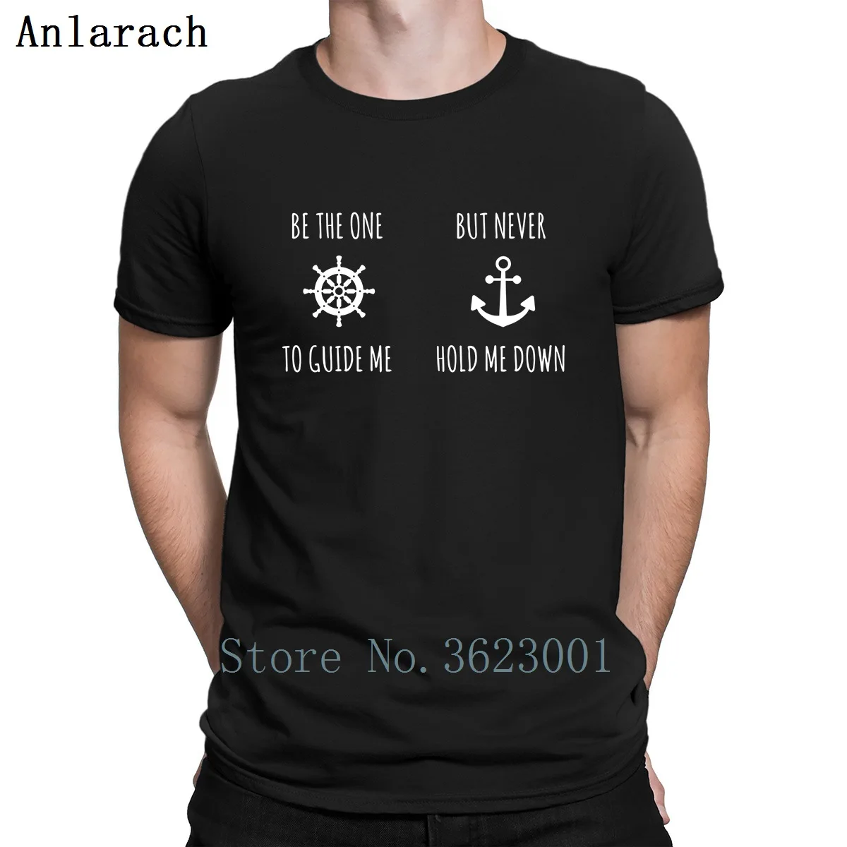 

Saint Valentin Boat Anchor T Shirt Newest Creative Fit Branded Streetwear Spring Autumn Natural S-3xl Hiphop Top