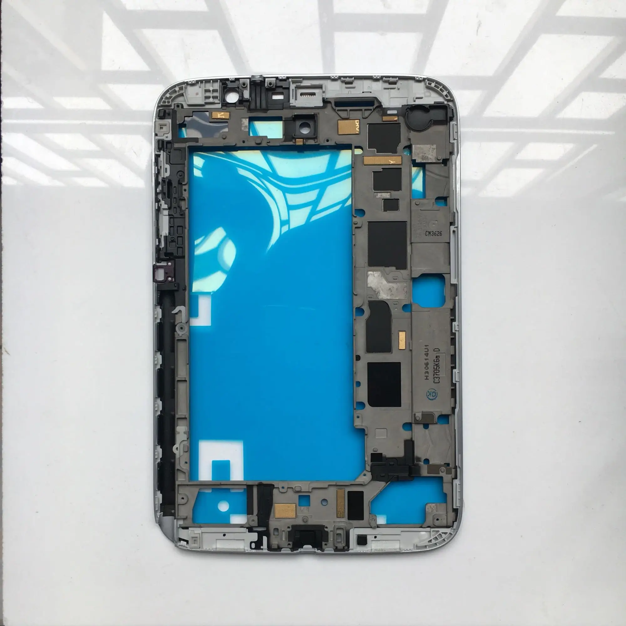 

New Metal Mid Middle Frame Housing+Buttons Repair For Samsung Galaxy Note 8.0 Tab N5100 N5110 N5120 Replacement Parts + Adhesive