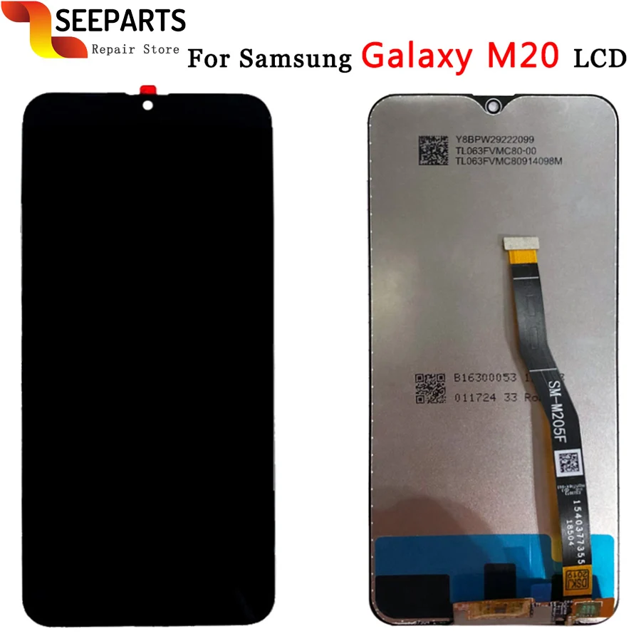 100% протестированный для samsung m20 дисплей кодирующий преобразователь сенсорного