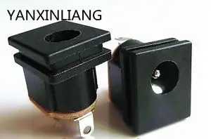 

20PCS/LOT High Quality DC Power Socket Jack DC-015 PIN=2.0 3Pin DIP Needle Size Adaptation 5.5mmx2.1mm Power Female Plug