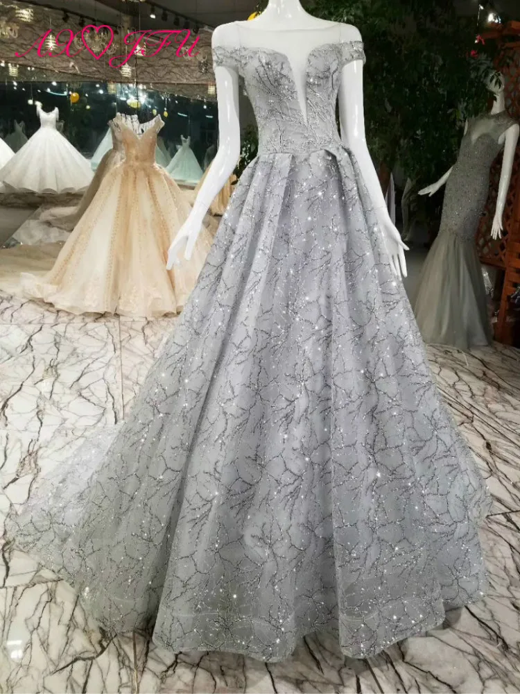 grey princess gown