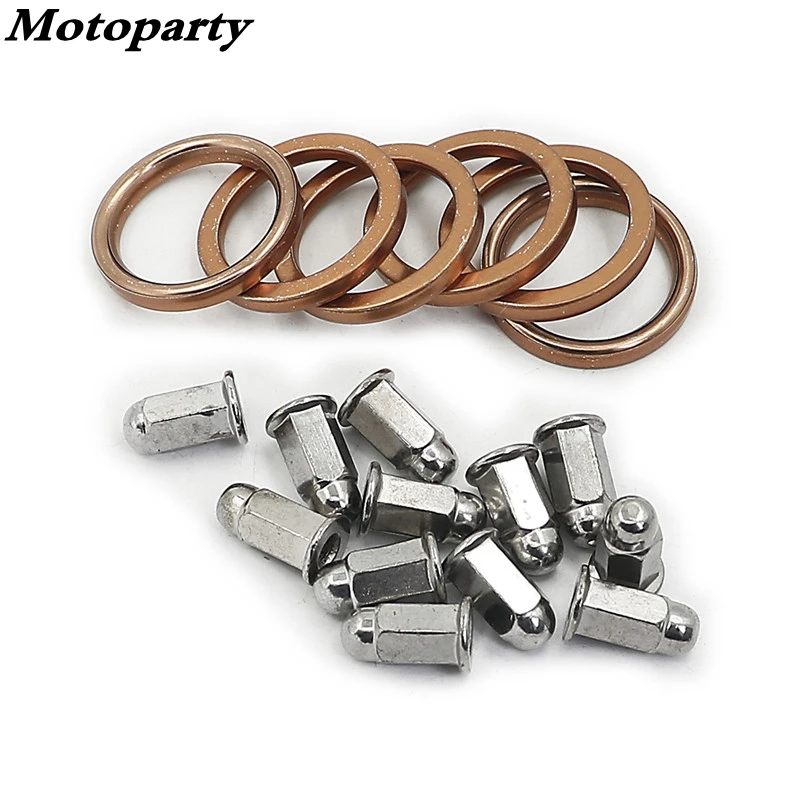 

Motoparty Exhaust Manifold Gasket Repair Set For Honda Valkyrie GL1500C/D, GL1500CF, GL1500CT Gaskets: 18291-MN5-650 (x6)