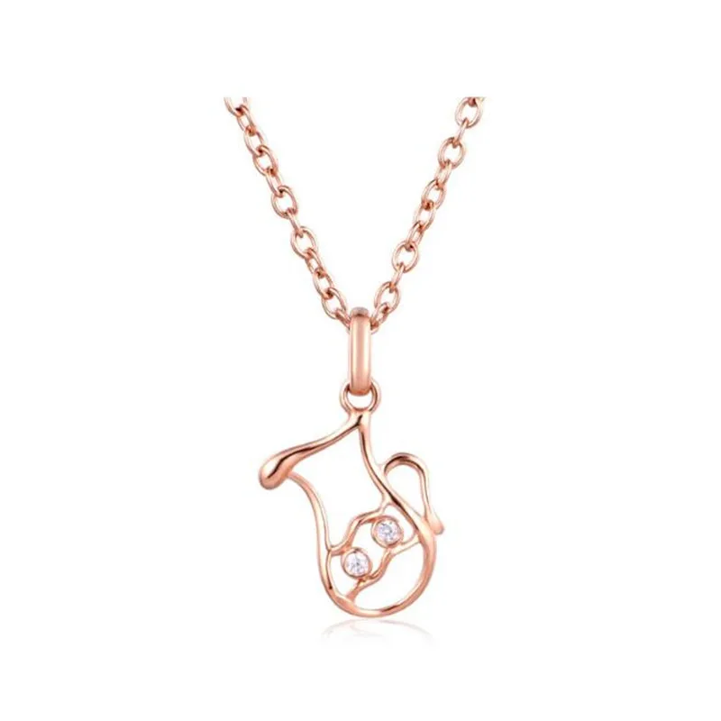 

18K Gold Abstract Aquarius Necklace Pendant Aquarius Zodiac Necklace Accessory For Women Astrology Jewelry AU750