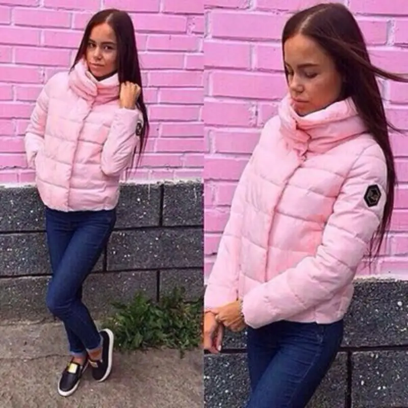 Femmes Plus Black Belle Casual Vers Vestes Bas Taille Nouvelle Veste pink Parkas white Mode Le Femelle blue Hiver Manteau La Automne TTx61rw5q