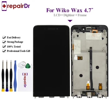 

Top Quality For Wiko Wax LCD Display with Touch Screen Complete For Wiko Wax LCD Screen Phone Parts Free Shipping