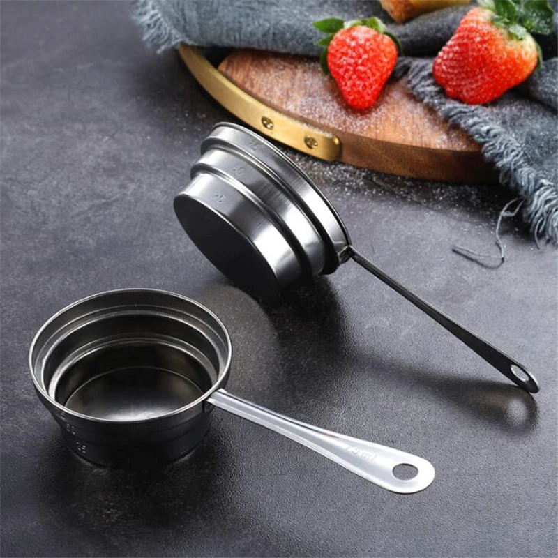 Stainless Steel Long Handle Measuring Spoon Milk Powder Coffee Seasoning Measuring Spoon Espresso Scoop Baking Tea