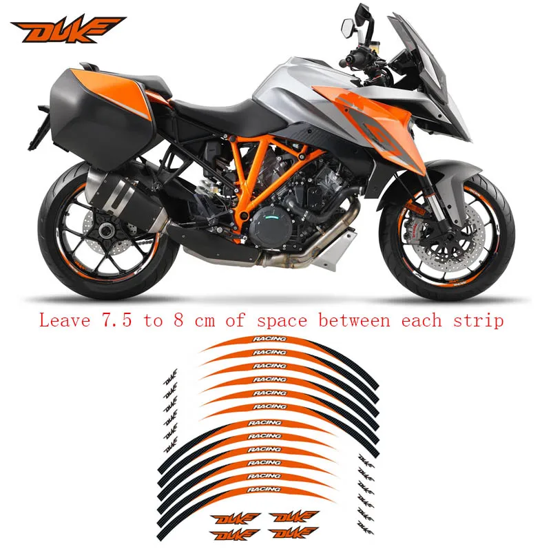 PEGATINA TAPA TANQUE RESINADO NARANJA FITS KTM DUKE 790 2018