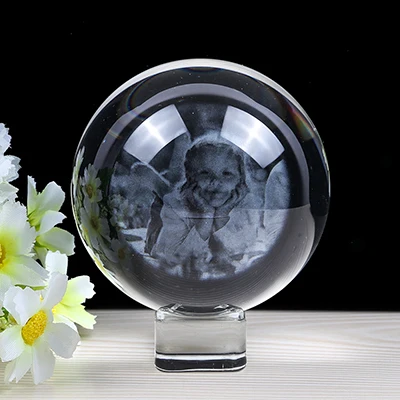 Crystal Holder Украшение для дома персонализированные фото кристалл шар миниатюрные индивидуальные картины День учителя Валентина семейный подарок для девушки - Цвет: Crystal Holder