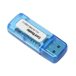 1 шт. USB 2,0 4 в 1 памяти Multi Card Reader для M2 SD SDHC DV Micro SD карты памяти