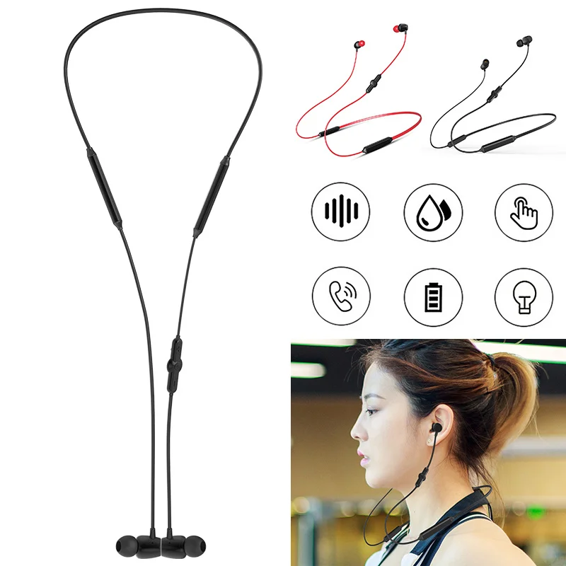 

Sport Wireless Bluetooth Earphone Earbuds for Mobile Phones Headset with Microphone Heavy Bass