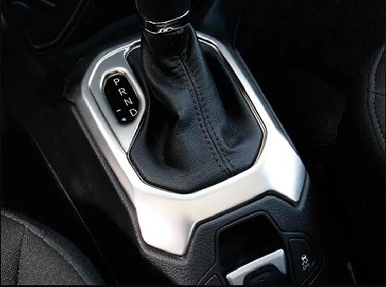 Аксессуары для автомобилей ABS интерьерный Декор панель коробки передач украшение крышка отделка для Jeep Renegade