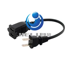 США Канада 2 зубец мужчин и женщин Удлинительный шнур питания, 1-15 P/1-15R кабель питания, 1 шт