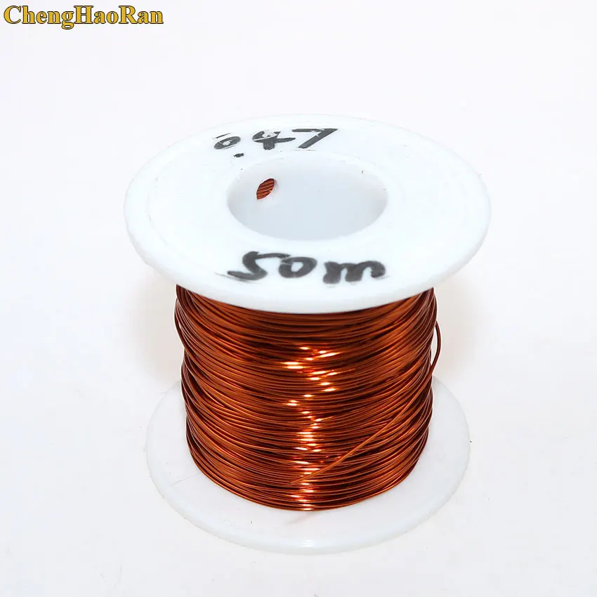 

ChengHaoRan 0.47mm*50m QZY-2-180 High temperature Wire Magnet Wire Enameled wire Magnetic Coil Winding Item specifics