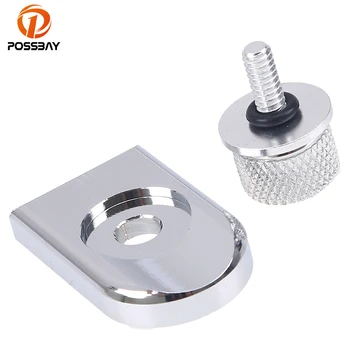 

POSSBAY 6mm Motorcycle Thread Seat Bolt Tab Screw Mount Knob Cover For Harley Street Glide Ultra Dyna Sportster 883 Seat Bolts