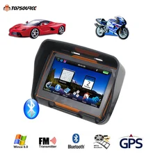 2016 Updated 256 RAM 8GB Flash 4.3 Inch Moto Navigator GPS Moto for Motorcycle Waterproof gps Navigation with FM Free Maps!
