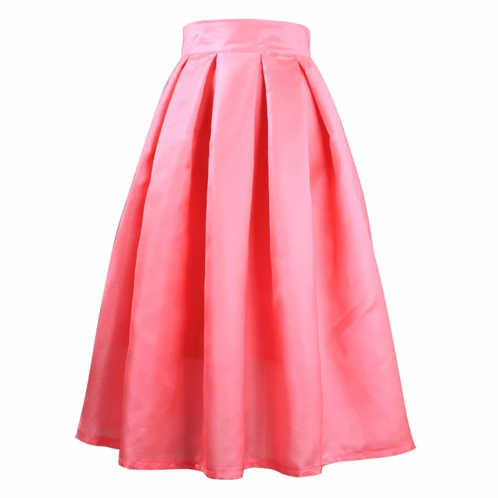 Женская плиссированная юбка до колен с высокой талией|ladies linen skirts|linen skirtflared skirt |
