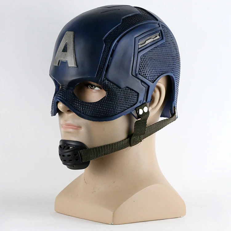 Movie Superhero Captain America Helmet Helmets Mask Civil War Cosplay Steven Rogers Halloween Costume for Collection