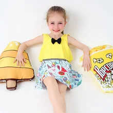 Купальный костюм для девочек из двух предметов, детский купальный костюм, Милая юбка с бантом, пляжный костюм с бантом, детский купальный костюм