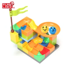 36pcs FUNLOCK Legoe Duplo Building Bricks Blocks Castle House Educational Creative Toys For Children