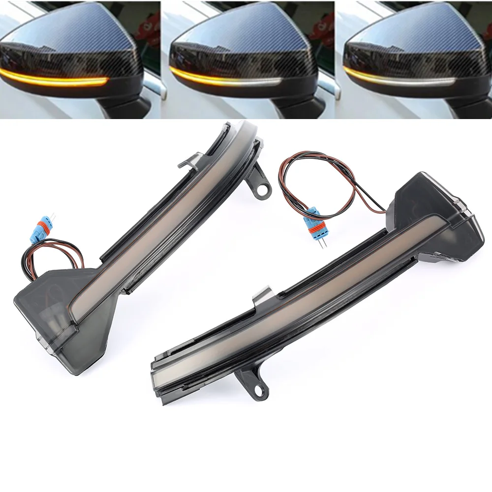 

2pcs Dynamic Blinker Turn Signal Flowing LED Rear View Mirror Indicator Light For BMW F10 F11 F07 F06 F12 F13 F01 5 6 7 Series