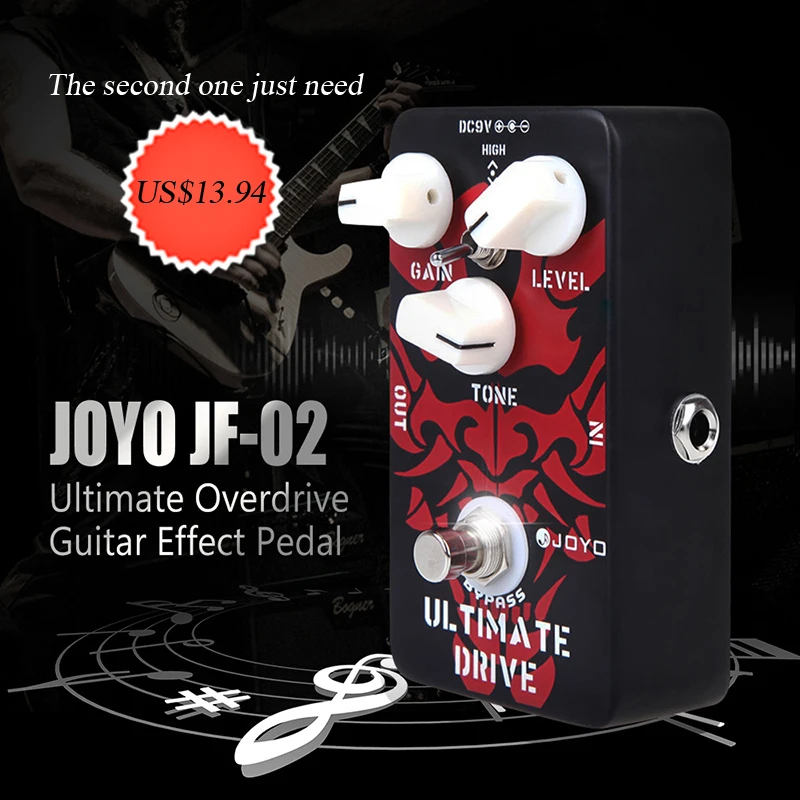 JOYO JF 02 Ultimate Drive Overdrive Guitar Effect Pedal in Promotionin