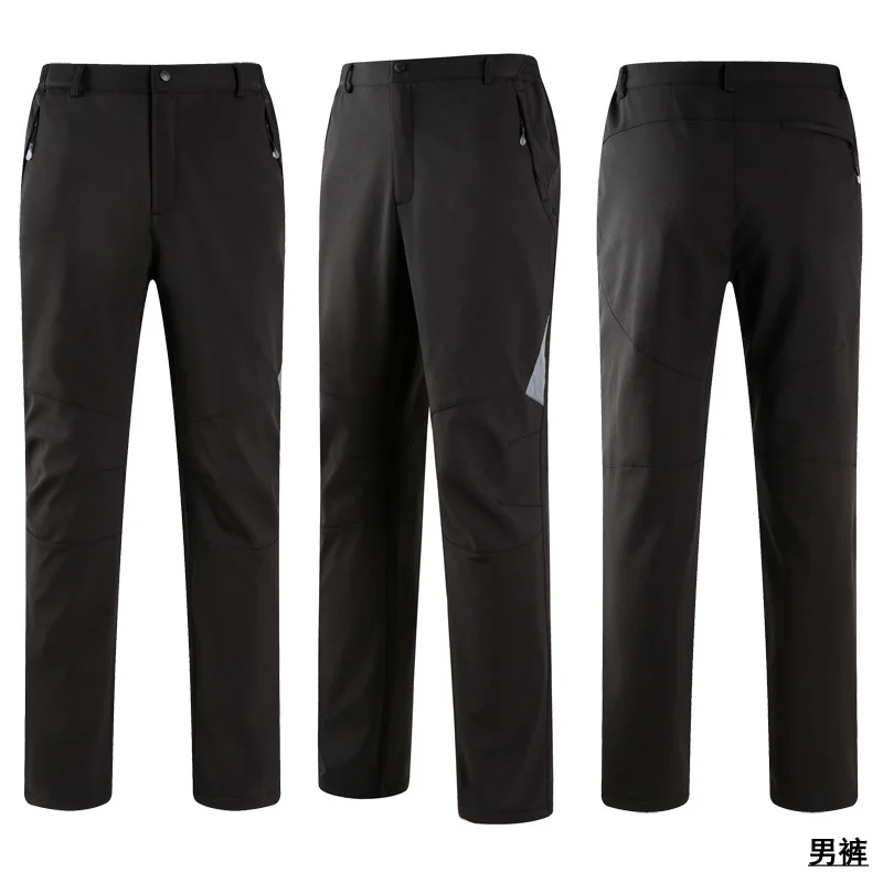 2019 invierno de los hombres de las mujeres pantalones de senderismo de cáscara suave al aire libre impermeable a prueba de viento pantalones térmicos senderismo escalada esquí Hombre Pantalones 2019 invierno de los hombres de las mujeres pantalones de senderismo de cáscara suave al aire libre impermeable a prueba de viento pantalones térmicos senderismo escalada esquí Hombre Pantalones