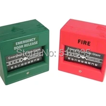 2 шт./партия красный и зеленый аварийный переключатель кнопка выхода/дверная стеклянная сигнализация обрыва провода переключатель для системы контроля доступа
