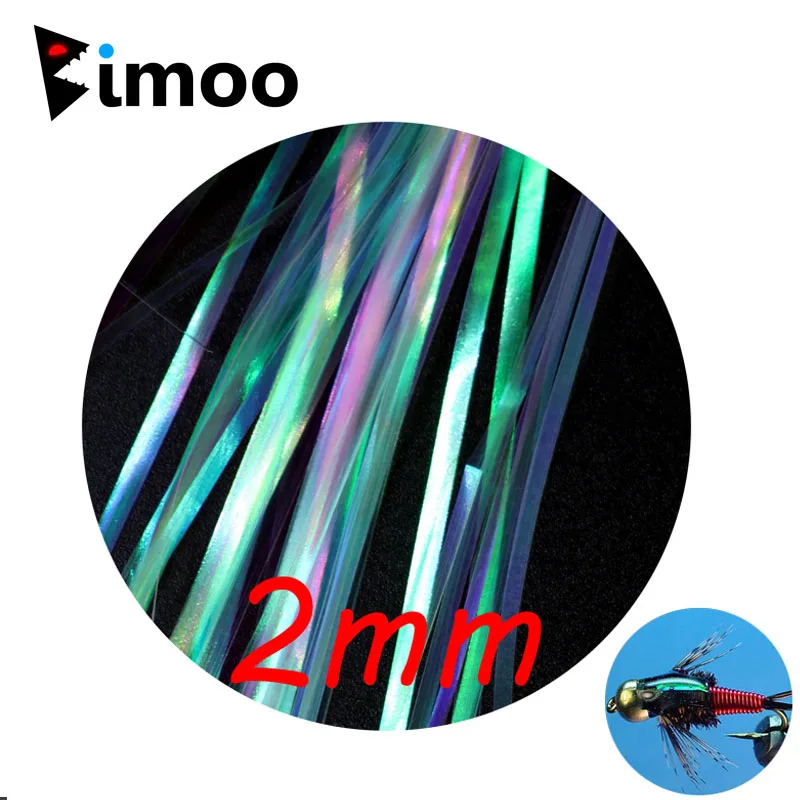 2 сумки Bimoo мм голографическая жестяная линза с жемчугом Flashabou Stonefly Nymph растяжка