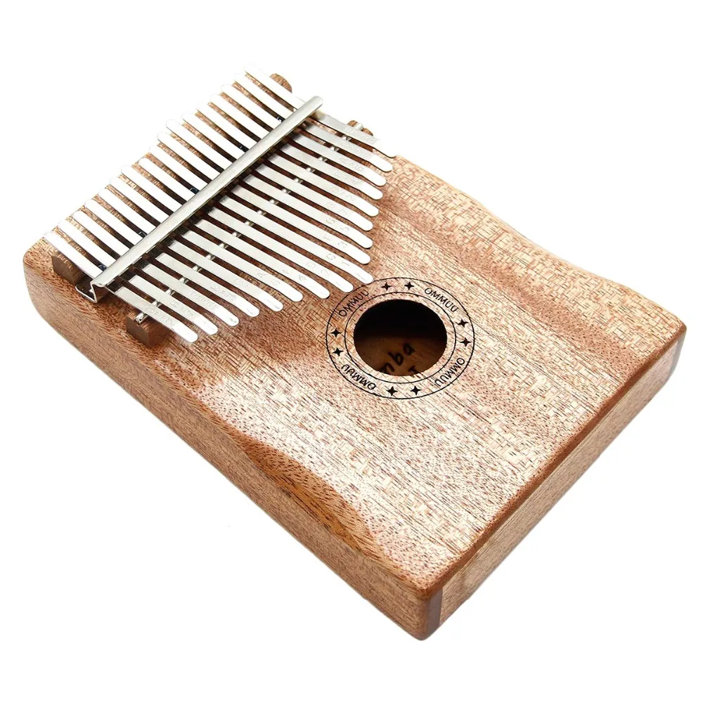 Alta Qualidade Chave 17 Kalimba Mbira Calimba Africano Mogno macico Instrumento Piano de Polegar Dedo Saco Presente Novo