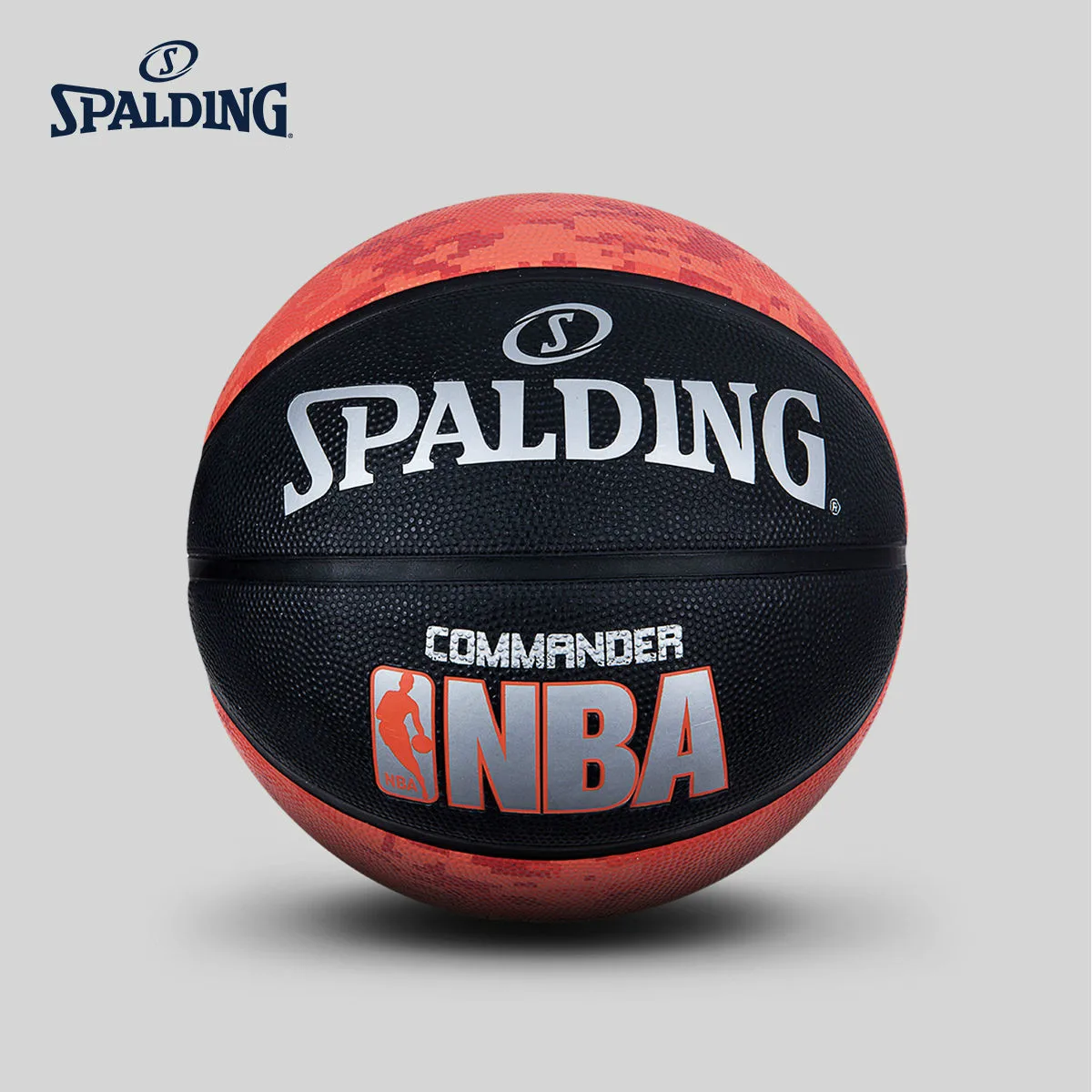 Оригинальный SPALDING Commander цифровой камуфляж красный открытый резиновый Баскетбол 83-392Y