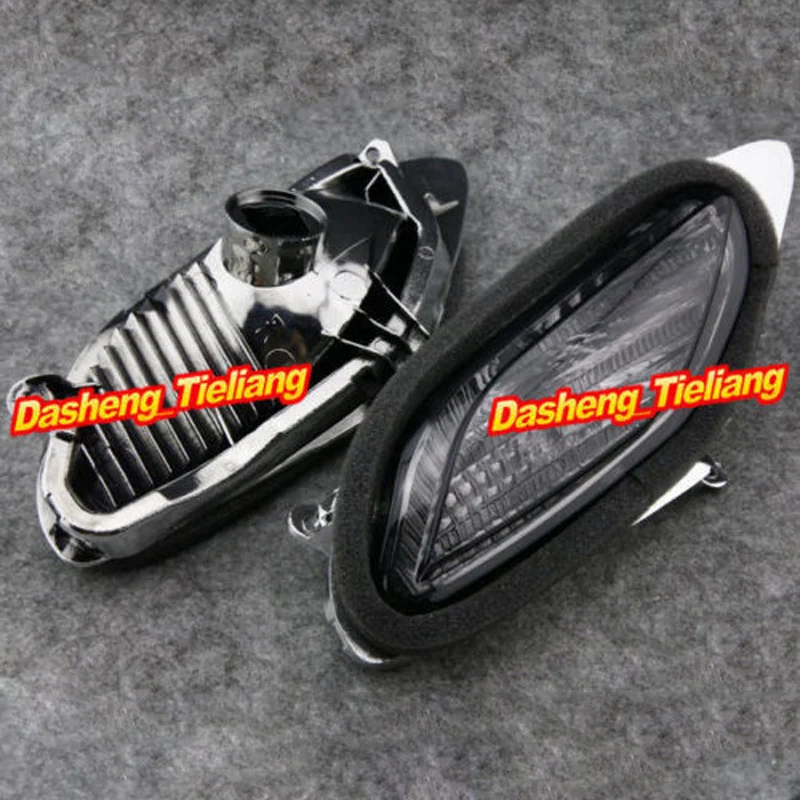  Motorcycle Front Turn Signals Light Lamp Indicator Blinkers Lens Cover Housing Shell For Honda ST1300 2002-2009 Pair 