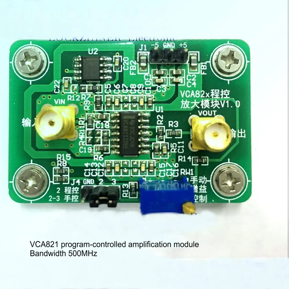 

VCA821 Programmable Amplifier Module VCA VGA 0dB~40dB Linear Gain Can Be Manually / Automatically Adjusted