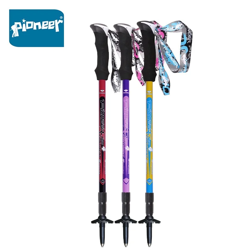 

2Pcs/lot Anti Shock Carbon Fiber Nordic Walking Sticks Telescopic Trekking Hiking Poles Ultralight Walking Canes 1 Pair Pioneer